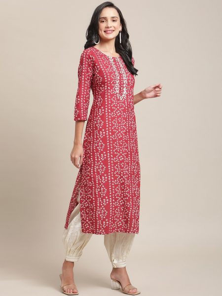 9bb2c835-2387-4254-9830-11eaa6c0bd911632833510850VarangaWomenRedEthnicMotifsPrintedGottaPattiKurta3